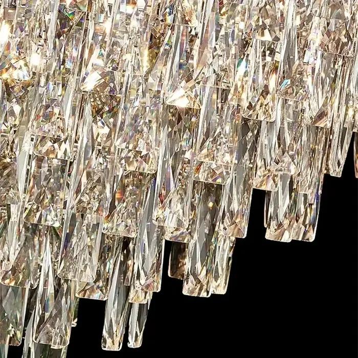 Lustres de plafond, lampe suspendue en cristal, design moderne, luminaires de luxe, lustre pour la maison, luminaire suspendu pour le hall, décoration intérieure