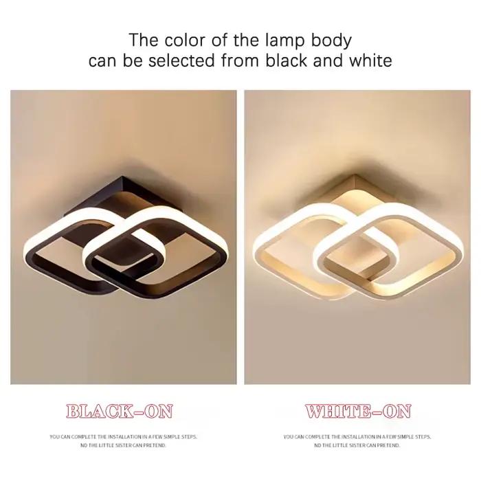 Plafond moderne à LEDs lumière créative Dimmable plafonnier éclairage intérieur chambre couloir balcon allée bureau décor à la maison lumière