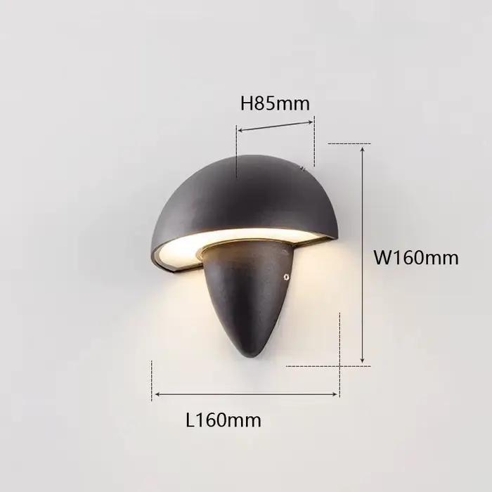 Mur LED lumière extérieure étanche couloir couloir applique Villa hôtel balcon terrasse champignon extérieur étanche à la pluie éclairage