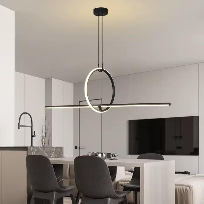 Lumière de luxe minimaliste Led lustre moderne hôtel Restaurant café bureau éclairage chambre salon éclairage intérieur
