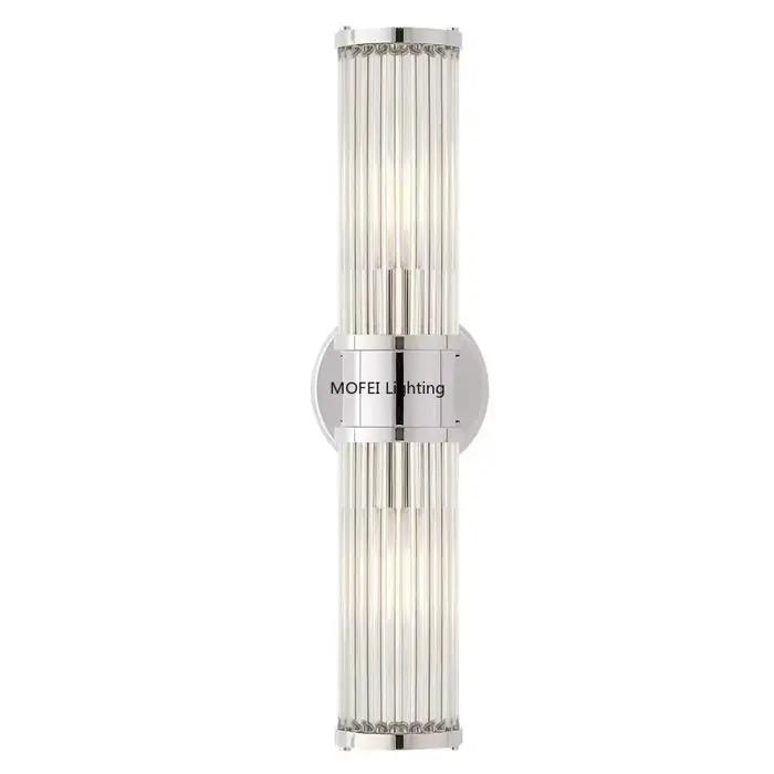 Applique murale LED en laiton et cristal de luxe nordique, luminaire moderne pour chambre, salon, salle à manger, décoration intérieure
