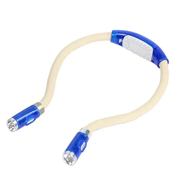 Lampe de lecture au crochet réglable, angle de 360 °, flexible, mains libres, LED, cou, nuit, HDPReading, lampe de poche