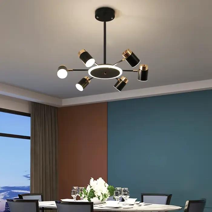 Lustre nordique pour salon, luminaire simple et moderne pour restaurant, chambre à coucher, lampes LED, éclairage intérieur, décoration, lampe de table à manger