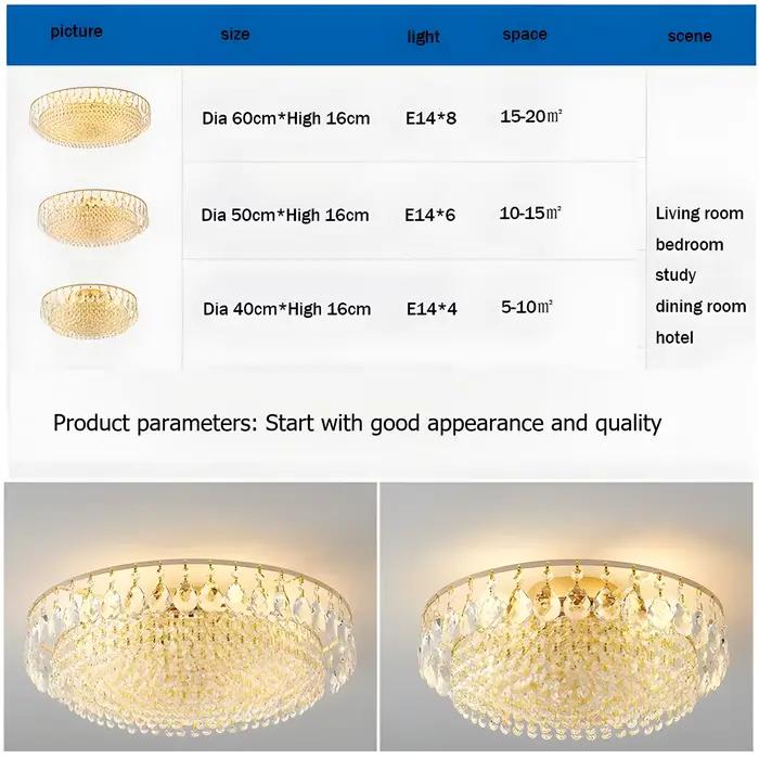 Lustre en cristal, éclairage encastré au plafond, luminaire moderne pour chambre à coucher, couloir, bar, cuisine, salle de bain, lampe de plafond