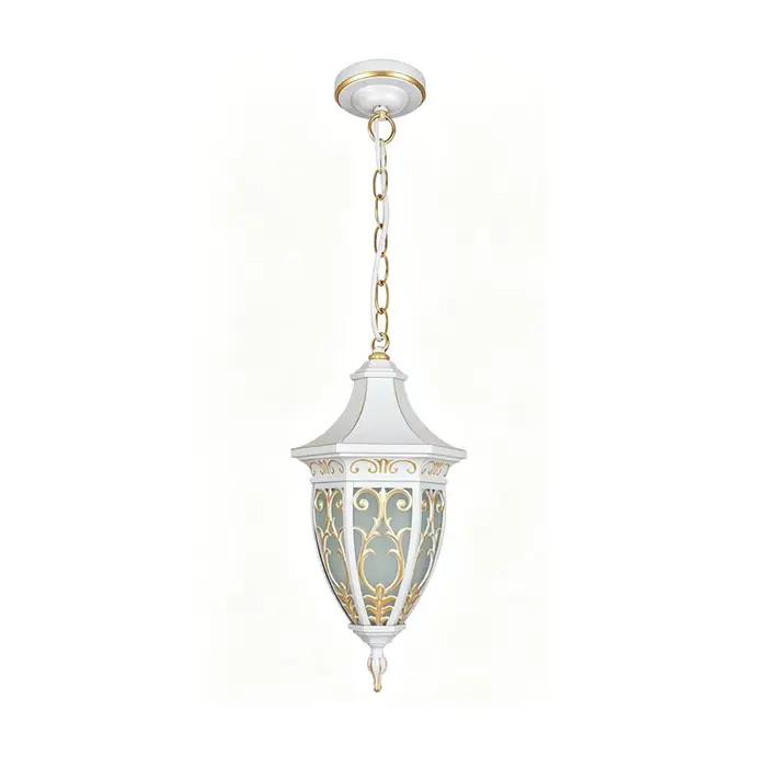 Luminaire suspendu extérieur imperméable de style européen pour couloir, cour, pavillon, jardin, éclairage intérieur, décoration