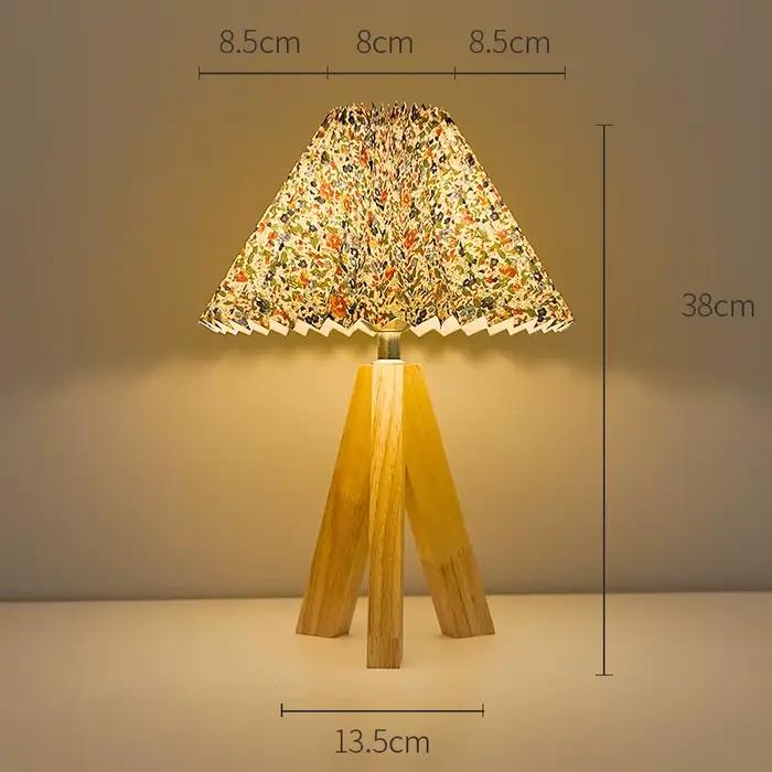 Lampe de table LED à intensité variable avec prise USB, lampe de décoration simple, abat-jour en tis