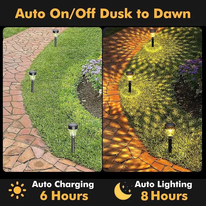 Lampes solaires d'extérieur pour pelouse, étanches, pour cour, décoration de jardin, lumières d'ambiance, pour aménagement paysager et chemins décoratifs