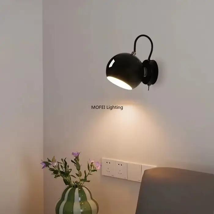 Lampe murale LED minimaliste crème pour couloir d'entrée, escalier, chevet, lecture, salon, décoration intérieure nordique
