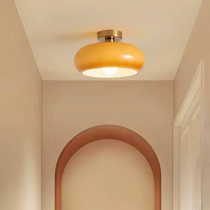 Lustre de Style Bauhaus pour Restaurant, chambre nordique, salon, lampe chaude, suspension, couloir, allée, lustre en verre