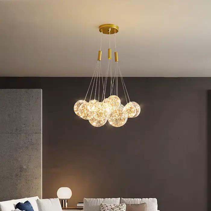 Plafonnier LED pouvez-vous psophila 3/5/9/15, 220V, composé de bulles de verre, éclairage d'intérieur, luminaire décoratif de plafond, idéal pour une salle à manger