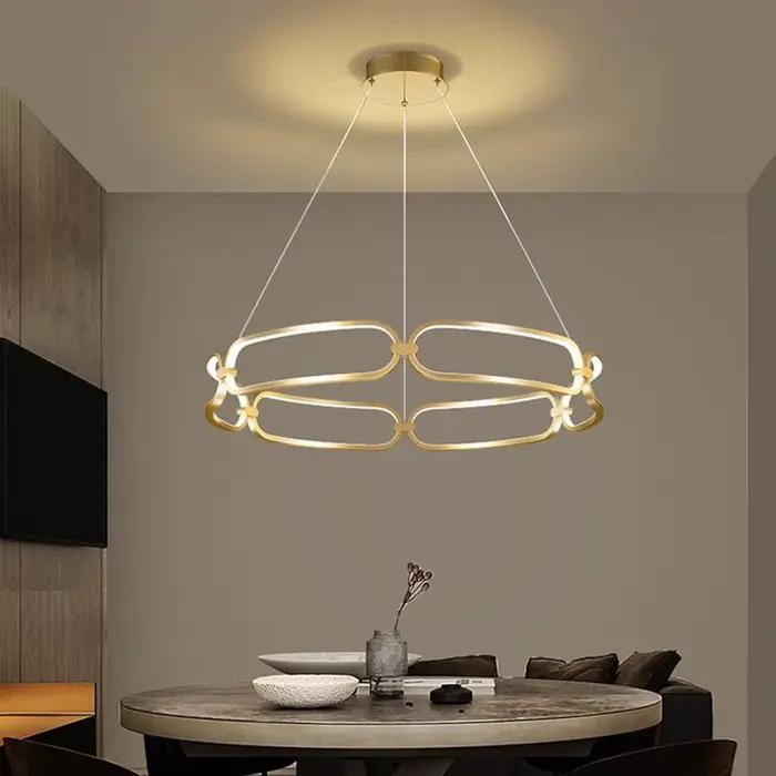 Plafonnier LED rectangulaire minimaliste, design moderne et luxueux, éclairage d'intérieur, luminaire décoratif de plafond, idéal pour un salon, une cuisine, une salle à manger ou un café