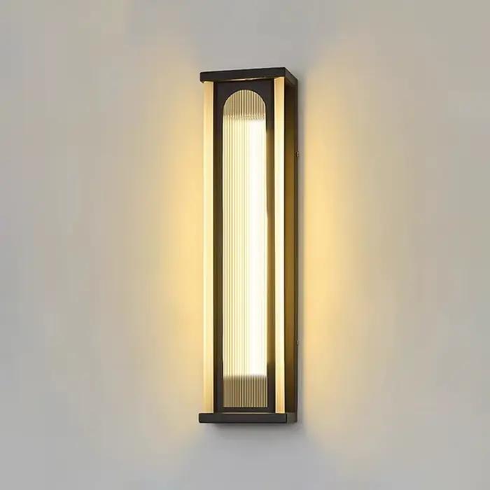Nouveau Ultra lumineux applique extérieure lumière de luxe et Simple Villa porte lumières latérales extérieur étanche mur cour colonne lumière