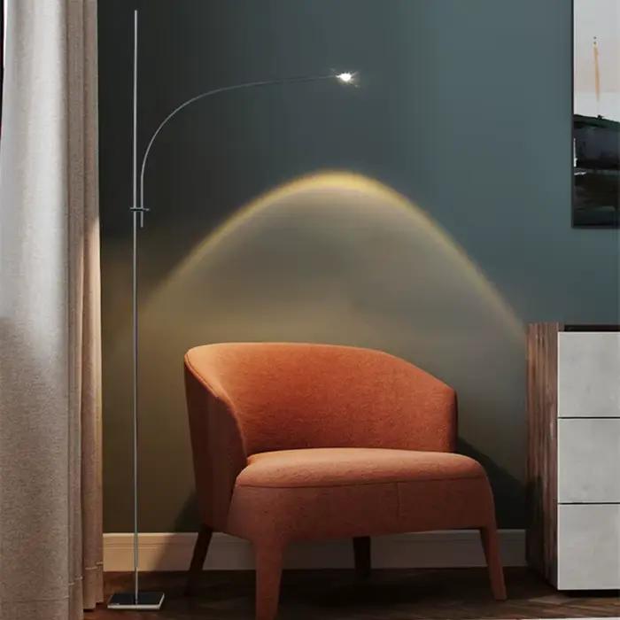 Lampe de sol nordique Post-moderne en arc, design créatif, luminaire décoratif d'intérieur, idéal pour une salle à manger, un salon ou des canapés