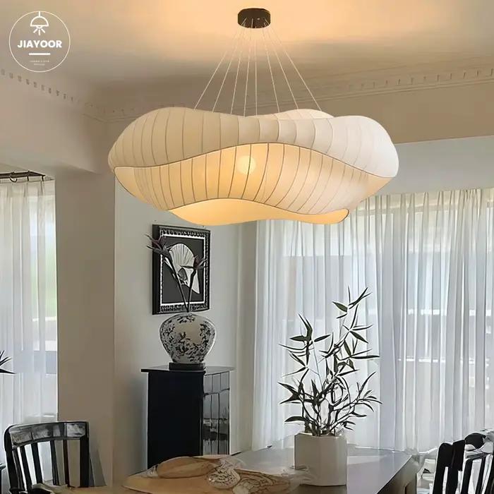 Lustre Led de Style médiéval français, décoration de la maison, chambres principales et d'amis, Restaurants, hôtels, luminaires en tissu