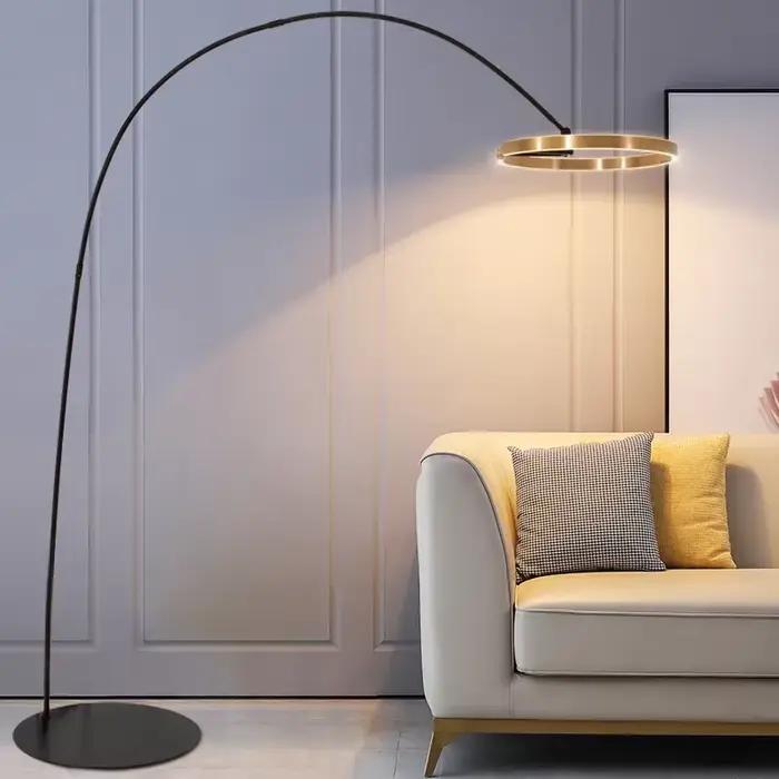 Lampadaire de pêche design nordique LED salon lampadaire pour Villa chambre hôtel décor intérieur Simple Art grand lampadaire