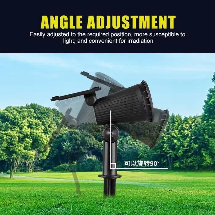 Projecteur solaire réglable pour jardin, lampe de paysage étanche IP65, décor de nuit de villa, lumière extérieure, 9 LED, 62 lumières