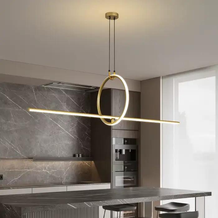 Lumière de luxe minimaliste Led lustre moderne hôtel Restaurant café bureau éclairage chambre salon éclairage intérieur