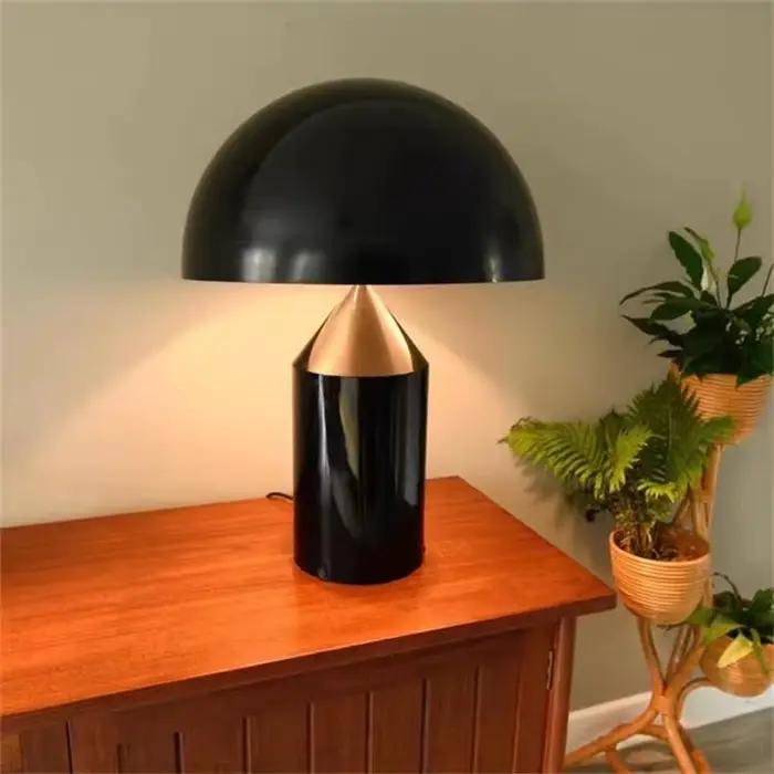 Oluce Atollo-Lampe Moderne Créative pour Chambre à Coucher, Luminaire Décoratif d'Nik, Couleur Or, Blanc, Noir, Idéal pour Table de oral et, Salon, Bureau