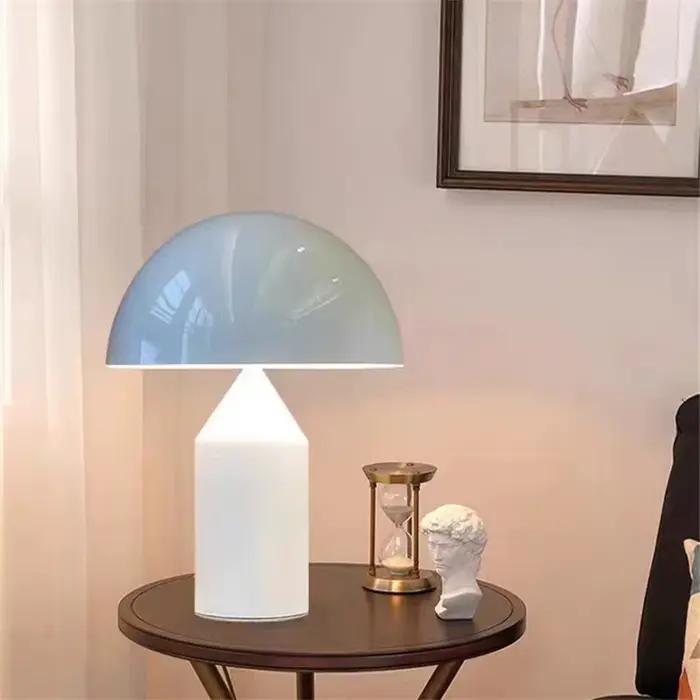 Oluce Atollo-Lampe Moderne Créative pour Chambre à Coucher, Luminaire Décoratif d'Nik, Couleur Or, Blanc, Noir, Idéal pour Table de oral et, Salon, Bureau