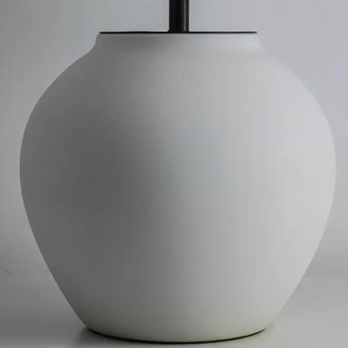 Wabi Sabi Style lampe de Table en céramique salon Table basse noir surdimensionné lampe de bureau décorative japonais rétro luminaire