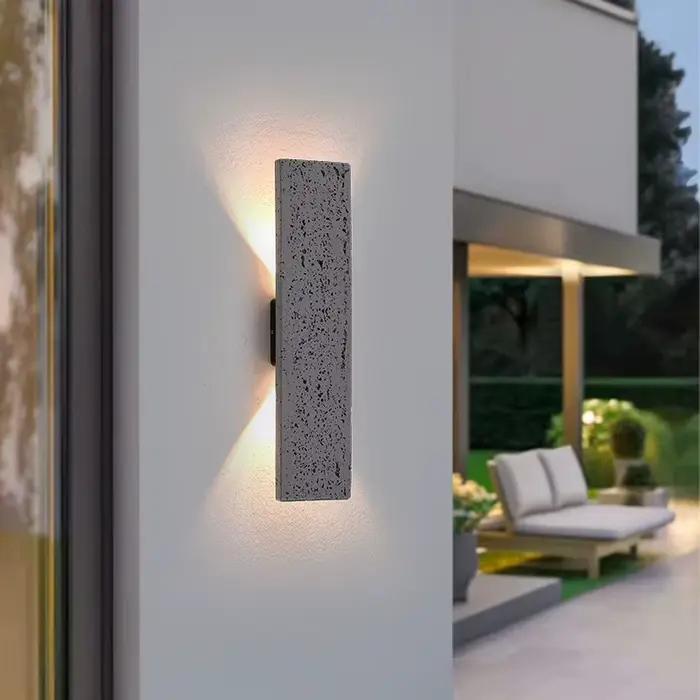 LED extérieur porche appliques murales en aluminium extérieur luminaires muraux IP65 lampe étanche pour maison Patio porte Garage Decorat
