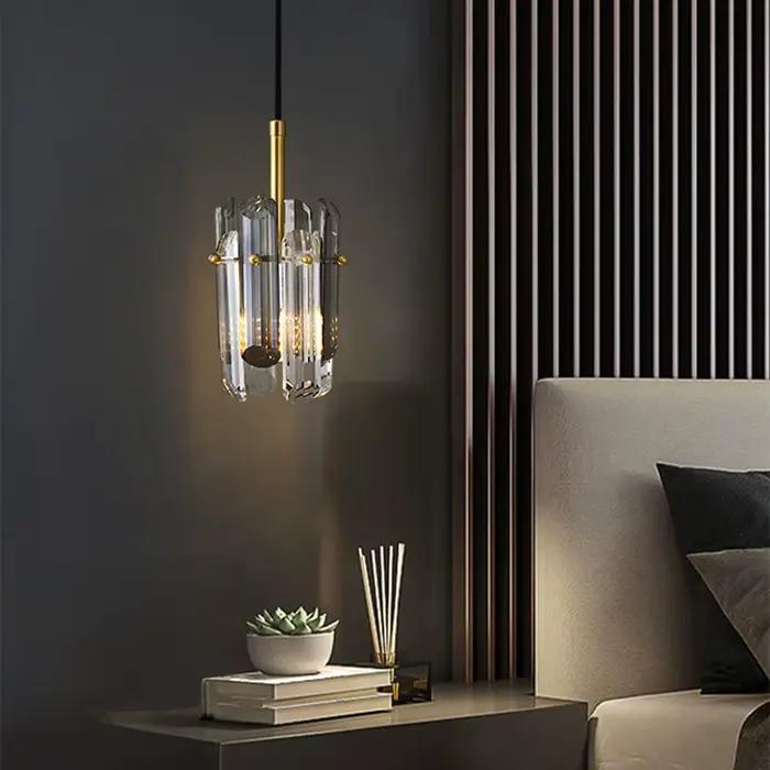 Plafonnier LED suspendu composé de plusieurs styles, design moderne, éclairage d'intérieur, luminaire décoratif de plafond, idéal pour une chambre à coucher ou une table de chevet