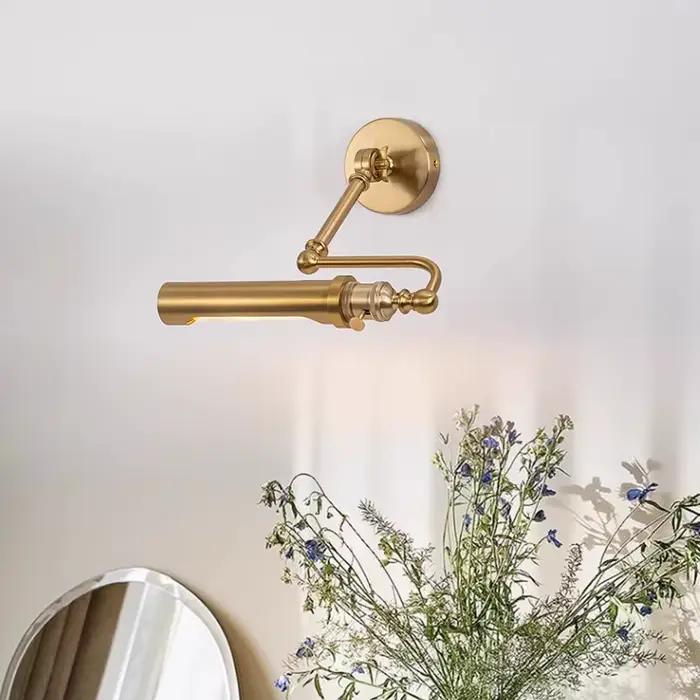 Applique murale LED pliable à bras articulé, style industriel rétro, pour éclairage de tableau décoratif, couloir et entrée