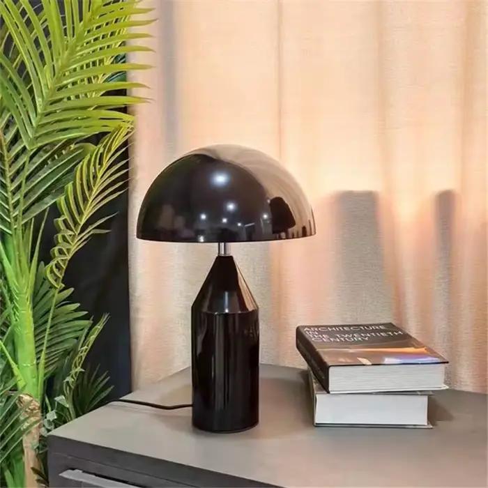 Oluce Atollo-Lampe Moderne Créative pour Chambre à Coucher, Luminaire Décoratif d'Nik, Couleur Or, Blanc, Noir, Idéal pour Table de oral et, Salon, Bureau