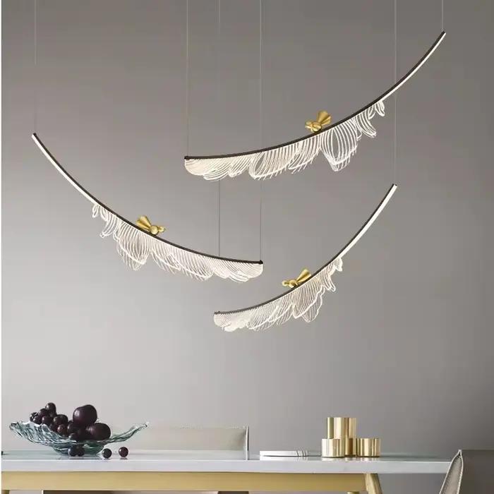 Lustre au Design moderne, Luminaire de plafond, Luminaire décoratif d'intérieur, idéal pour un salon, une salle à manger ou une chambre à coucher