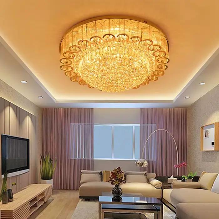 Plafonnier LED en Clip localité au Design Moderne de Luxe, Luminaire Décoratif de Plafond, Idéal pour un Salon