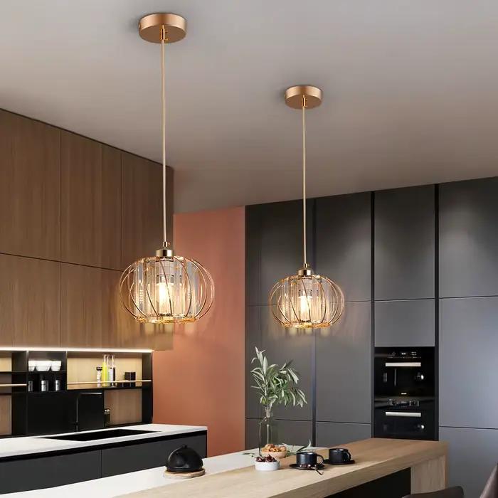 Plafonnier Suspendu en Clip au Design Moderne, Luminaire Décoratif de Plafond, Idéal pour une Cuisine, un délégations ou un Couloir
