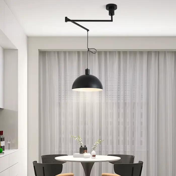 Style minimaliste scandinave suspension réglage rotatif salle à manger suspension lampe d'étude décor maison lustre