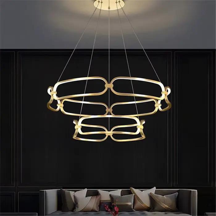 Plafonnier LED rectangulaire minimaliste, design moderne et luxueux, éclairage d'intérieur, luminaire décoratif de plafond, idéal pour un salon, une cuisine, une salle à manger ou un café