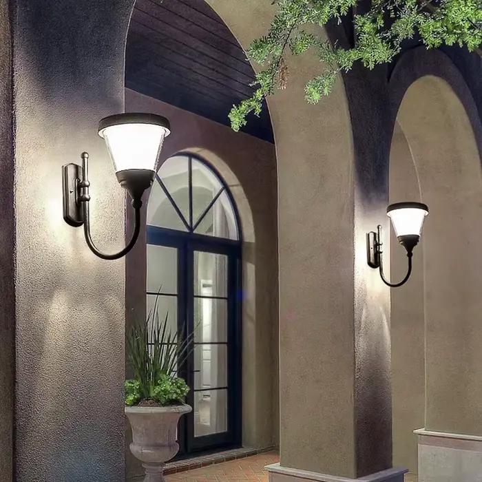 Applique Murale LED Imperméable en Aluminium, Design Moderne, Luminaire Décoratif d'Extérieur, Idéal pour une Villa, un délégations, un Couloir, un Parc ou un délégations, Nouveauté