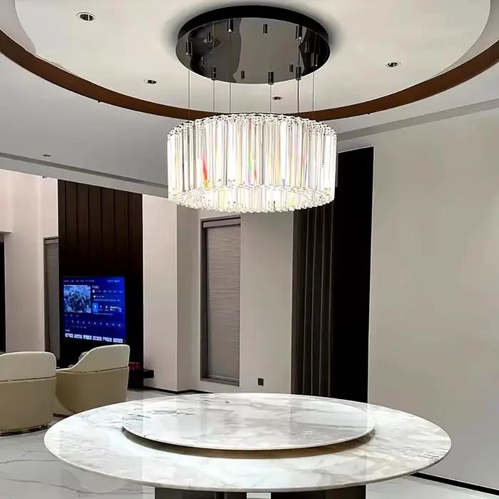 Lampe suspendue moderne de designer italien en cristal forgé pour salon et salle à manger occassions spéciales