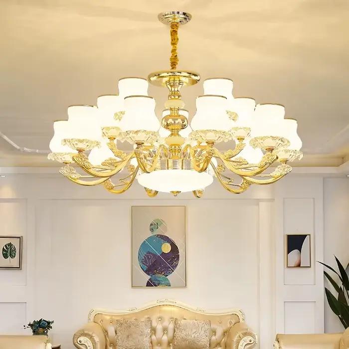 Lustre moderne pour salon, lampes de hall européennes, luminaires de salle à manger et chambre à coucher, éclairage d'ambiance de luxe