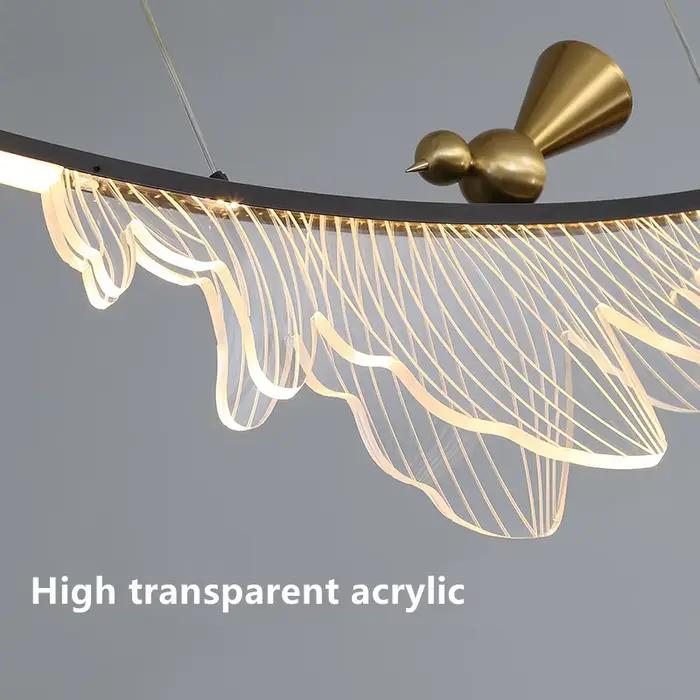 Lustre au Design moderne, Luminaire de plafond, Luminaire décoratif d'intérieur, idéal pour un salon, une salle à manger ou une chambre à coucher
