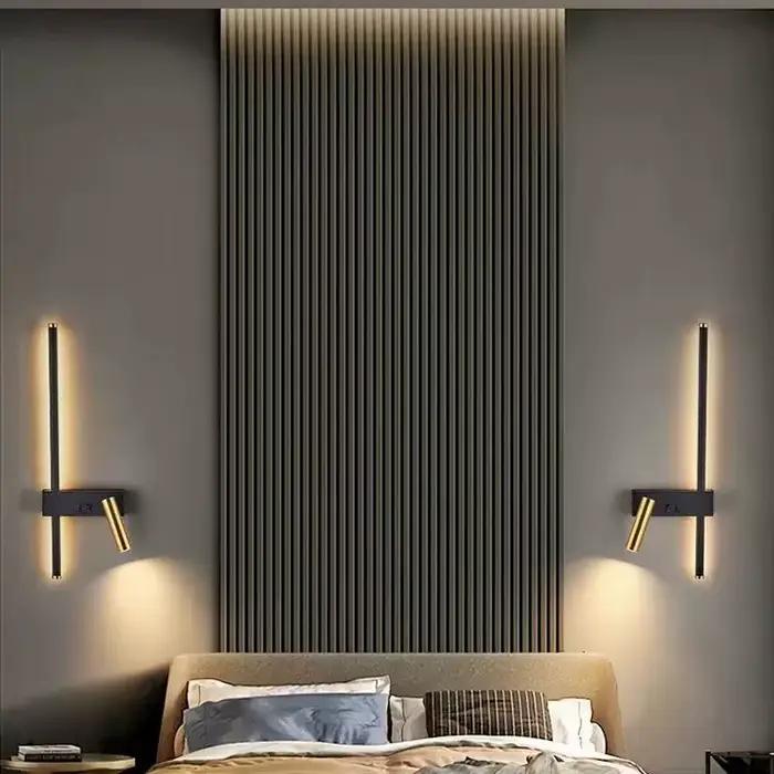Applique murale LED réglable moderne pour salon canapé fond chambre chevet applique escalier allée décor à la maison luminaire