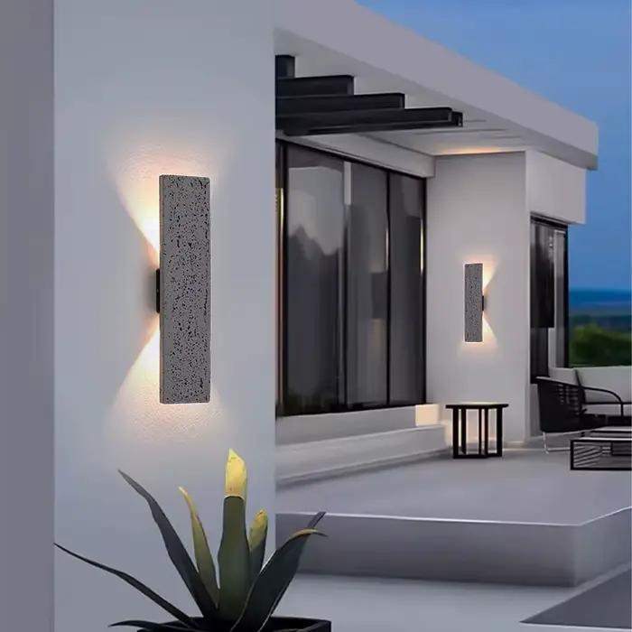 LED extérieur porche appliques murales en aluminium extérieur luminaires muraux IP65 lampe étanche pour maison Patio porte Garage Decorat