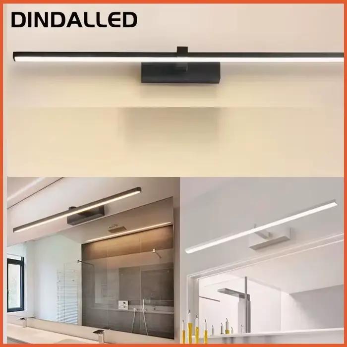 Applique murale LED moderne pour miroir de vanité, pour salle de bain, miroir de maquillage, lampe frontale, luminaire d'intérieur, décoration