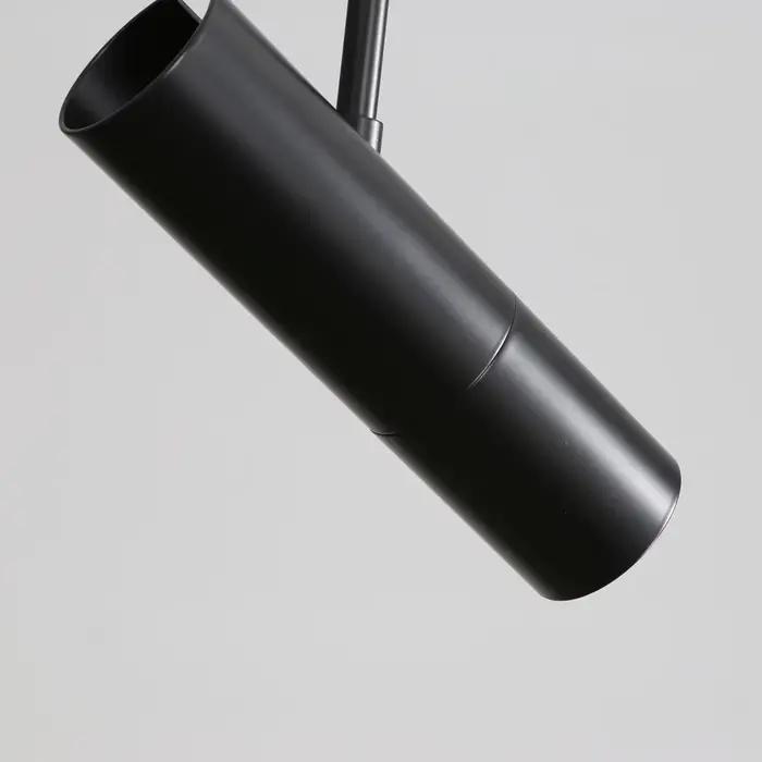 Suspension Concis Nordique Moderne, Lustre Noir pour Chambre à Coucher, Lecture de oral et, Bar, Décor de Café, Lampe de Face, Angle Réglable