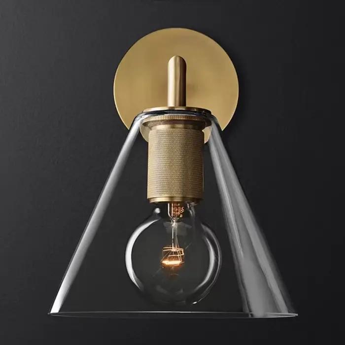 Applique Murale en Verre de Luxe au Design Nordique Post-Moderne, Luminaire Décoratif d'Nik, Idéal pour une Chambre à Coucher ou un oral et