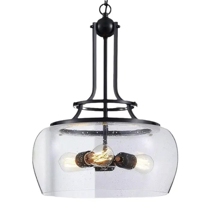 Lampe suspendue en verre rétro moderne pour salon chambre d'hôtel et autres pièces grandes zones d'éclairage led élégante pour décoration intérieure