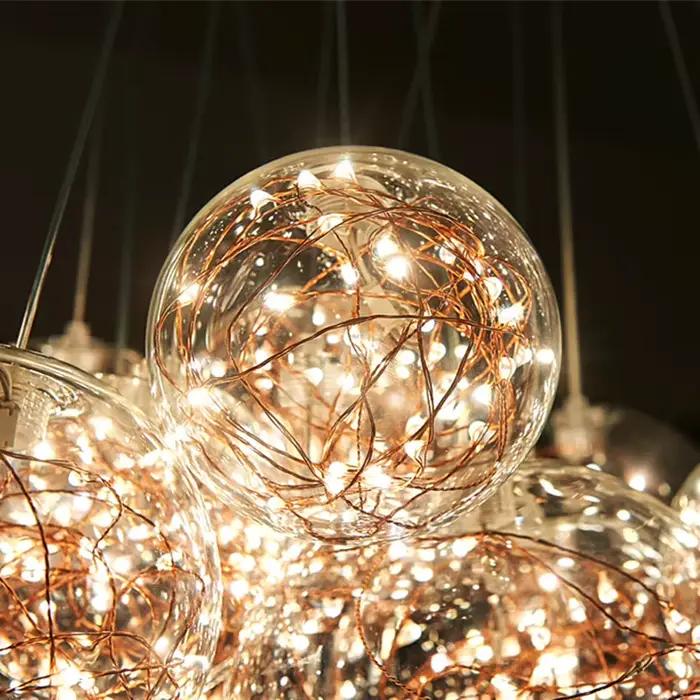 Plafonnier LED pouvez-vous psophila 3/5/9/15, 220V, composé de bulles de verre, éclairage d'intérieur, luminaire décoratif de plafond, idéal pour une salle à manger