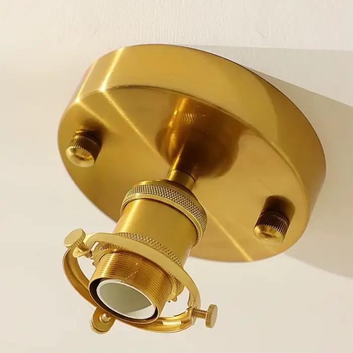 IWHD encastré LED plafonnier salle de bain cuisine chambre blanc paix colombe cuivre Tiffany verre Plafond lampe lampara