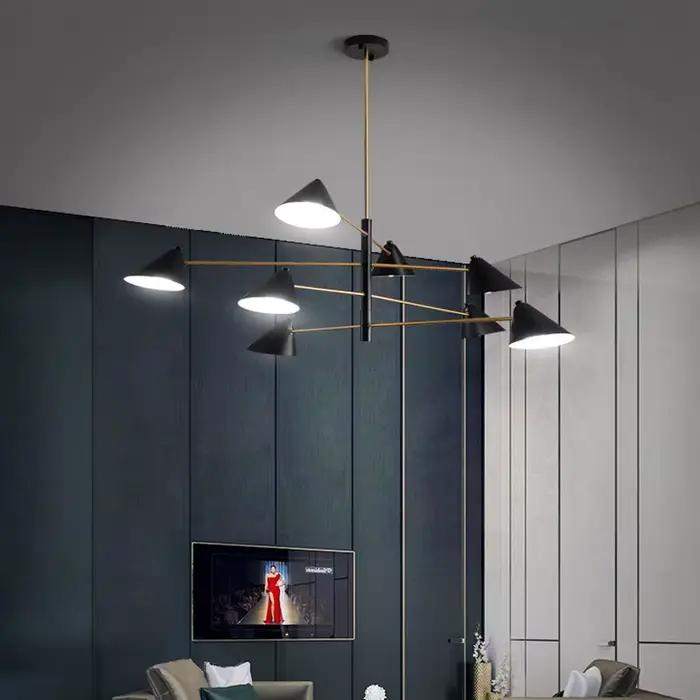 Luminaire suspendu nordique, design créatif et artistique, pour salon, lustre de designer moderne et minimaliste, lampe d'ambiance pour salle à manger
