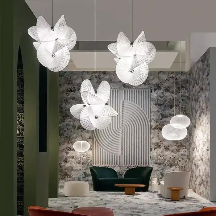 Lustre en papier scandinave Suspension suspension lampe suspendue salle à manger cuisine