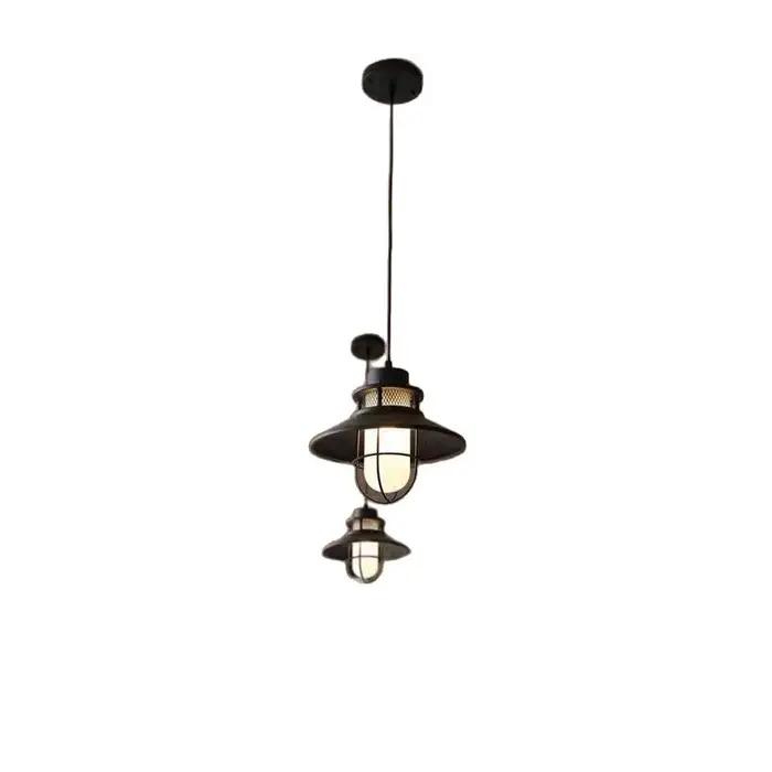 Lampe suspendue extérieure étanche américaine minimaliste jardin couloir balcon cour lumière intérieure Villa chambre suspension