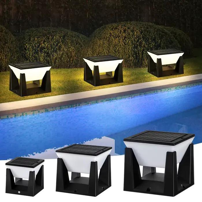 Lampe LED Solaire Imperméable Conforme à la Norme IP65, Luminaire Décoratif d'Extérieur, Idéal pour un Jardin, une Pelouse ou un Plancher