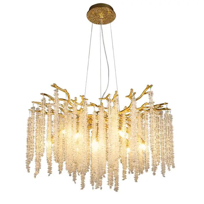 Lustre de plafond en cristal pour cuisine, salle à manger, salon, luxe, moderne